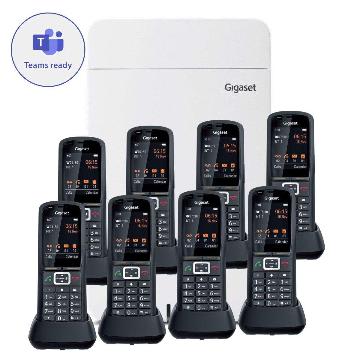 Telefoon draadloos IP SIP Gigaset 8 robuuste handsets image