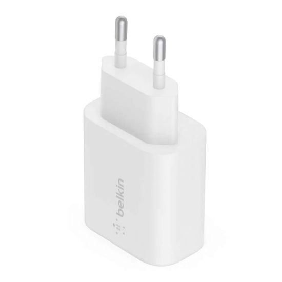 Belkin Chargeur Secteur USB-C 25w - WCA004vfWH - bloc de charge 25w