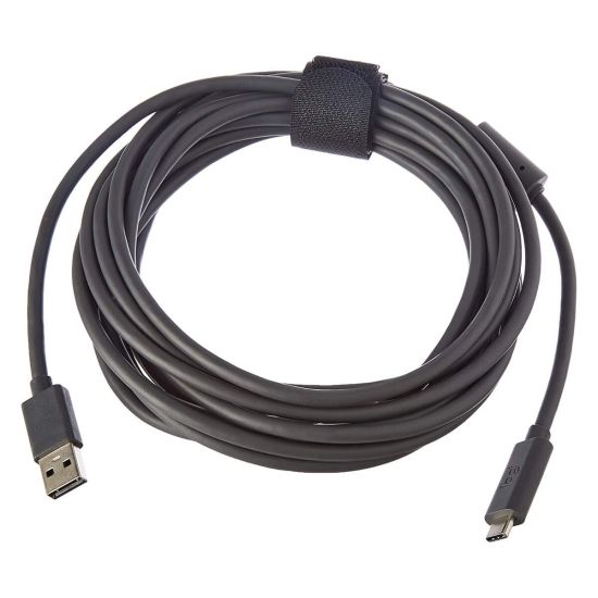 duurzame grondstof buitenste zebra USB-A naar USB-C-kabel van 5 m