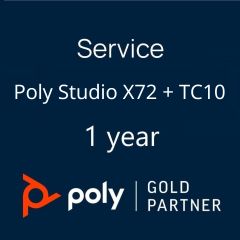 Service Poly+ voor Poly Studio X72 en TC10 - 1 jaar