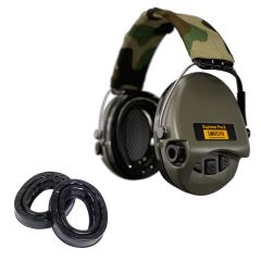 Casque antibruit Sordin Supreme Pro X Camo avec coussinets gel en silicone - 75302-X-G-S