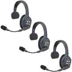 Pack 3 Eartec UltraLITE HD Mono - UL3S - pack intercoms sans fil full duplex