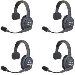 Pack 4 Eartec UltraLITE HD Mono - UL4S - pack intercoms sans fil full duplex