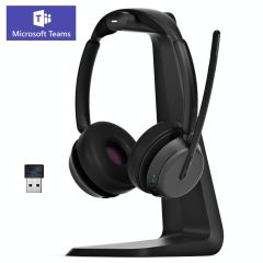 Micro casque epos impact 1061T avec socle de charge et dongle USB A