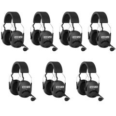 Pack de 7 Sena Tufftalk M - Casque antibruit intercom permettant la communication avec un nombre quasiment illimité d'utilisateurs - vue pack