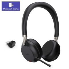 Micro casque Yealink BH72 Lite certifié microsoft Teams avec dongle USB-C Noir