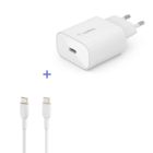 Belkin Chargeur secteur et câble USB-C 25 W - chargeur universel téléphone portable