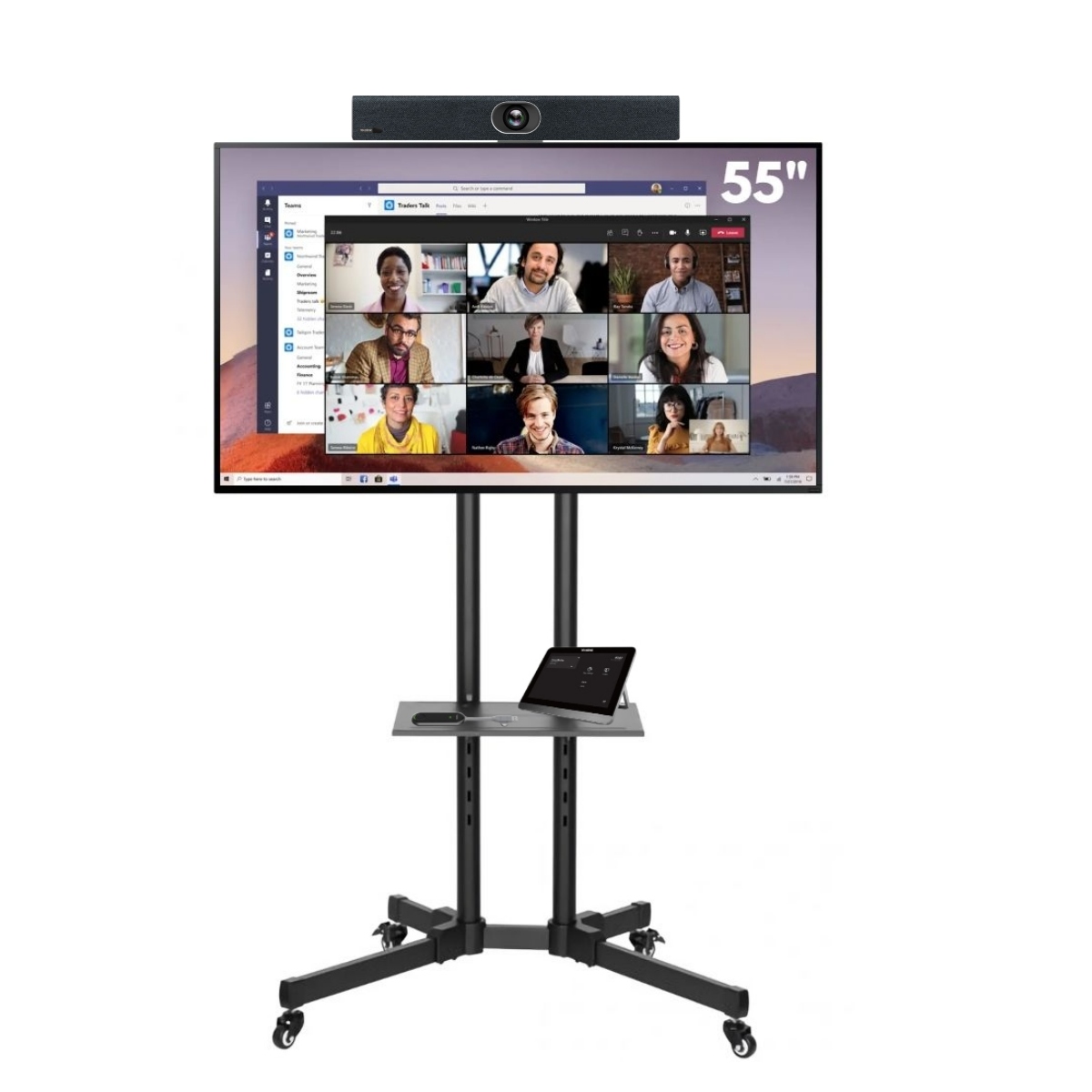 Kit Video Conference Draadloos Yealink + Beeldscherm - Rolstandaard image