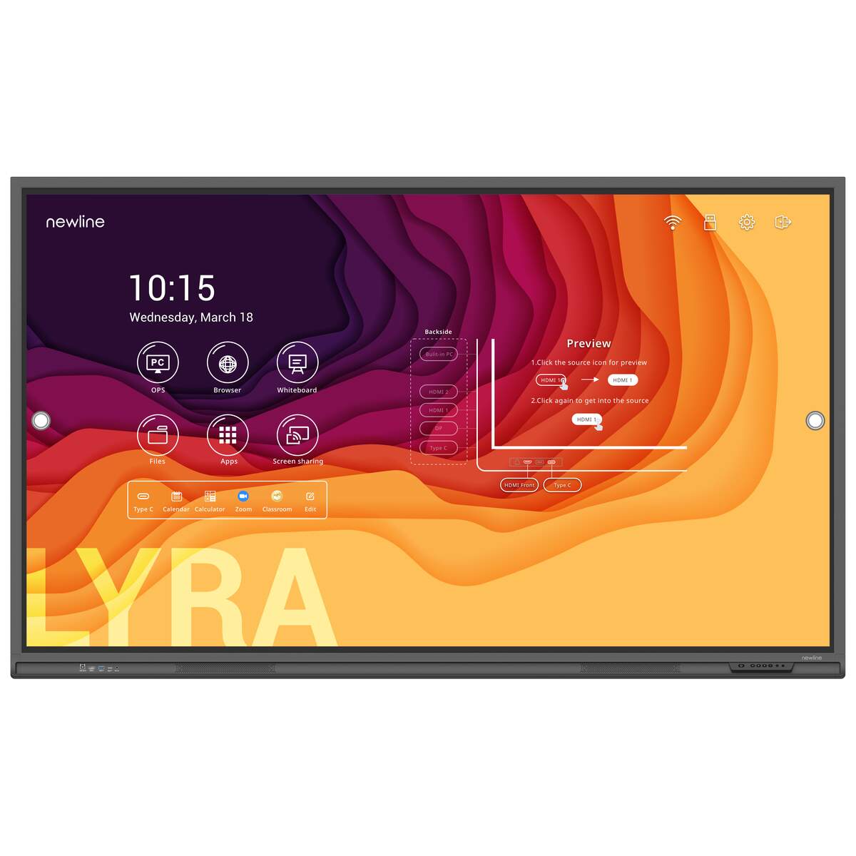 Newline Lyra Pro 98 inch image