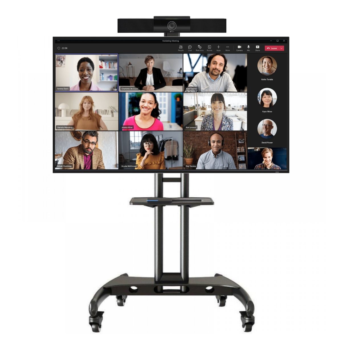 Kit Video Conference Draadloos Iiyama + touchscreen - Rolstandaard image