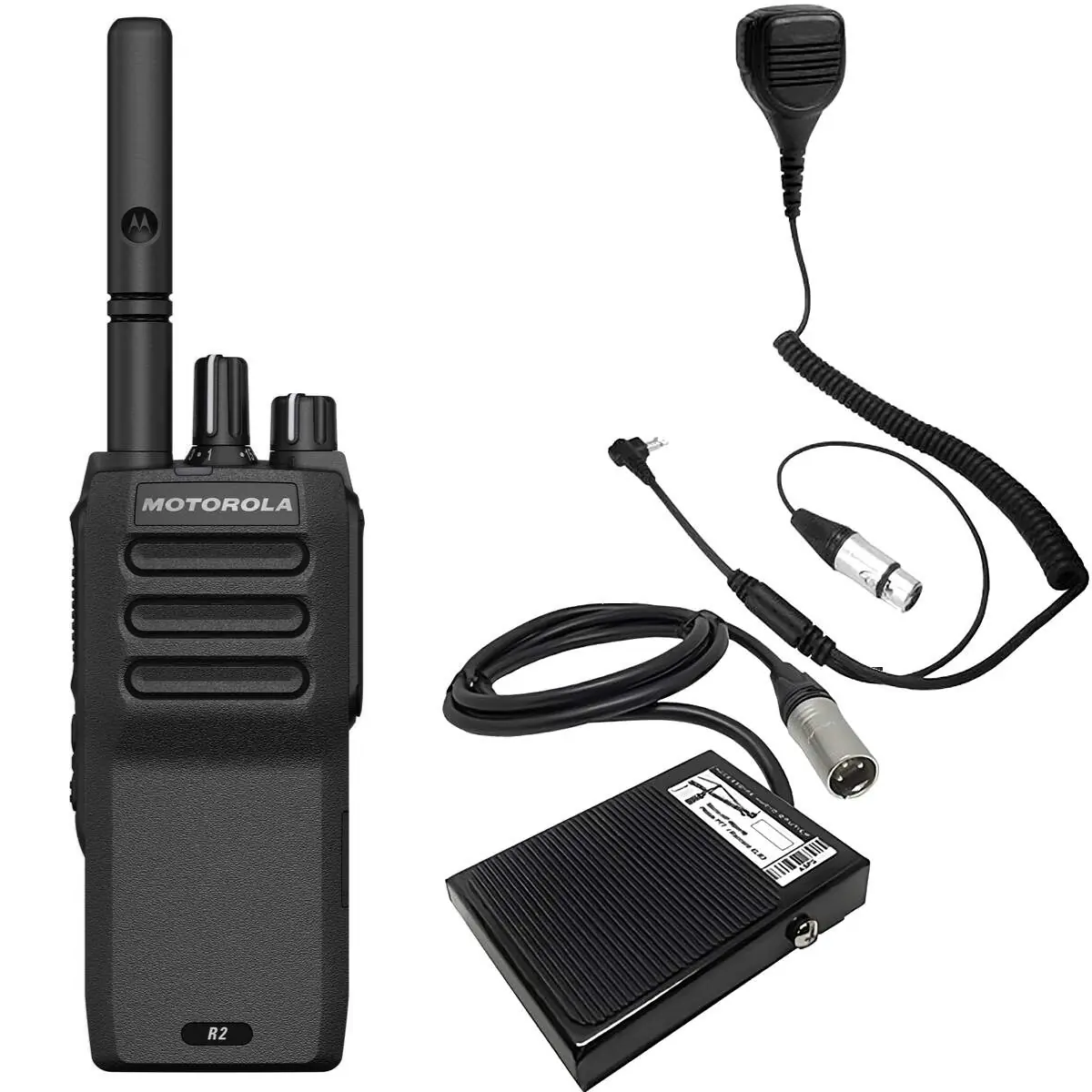 Motorola DP1400 analoog UHF + Kraanpedaal