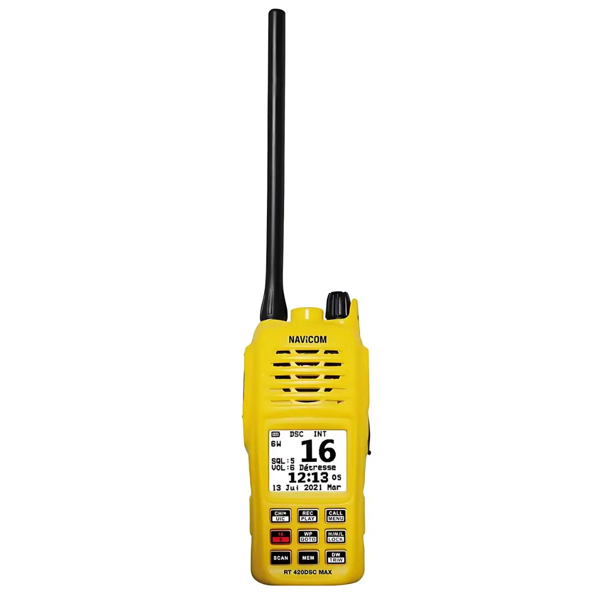 Radio VHF Navicom RT420DSC-Max GPS en DSC - Knoppen