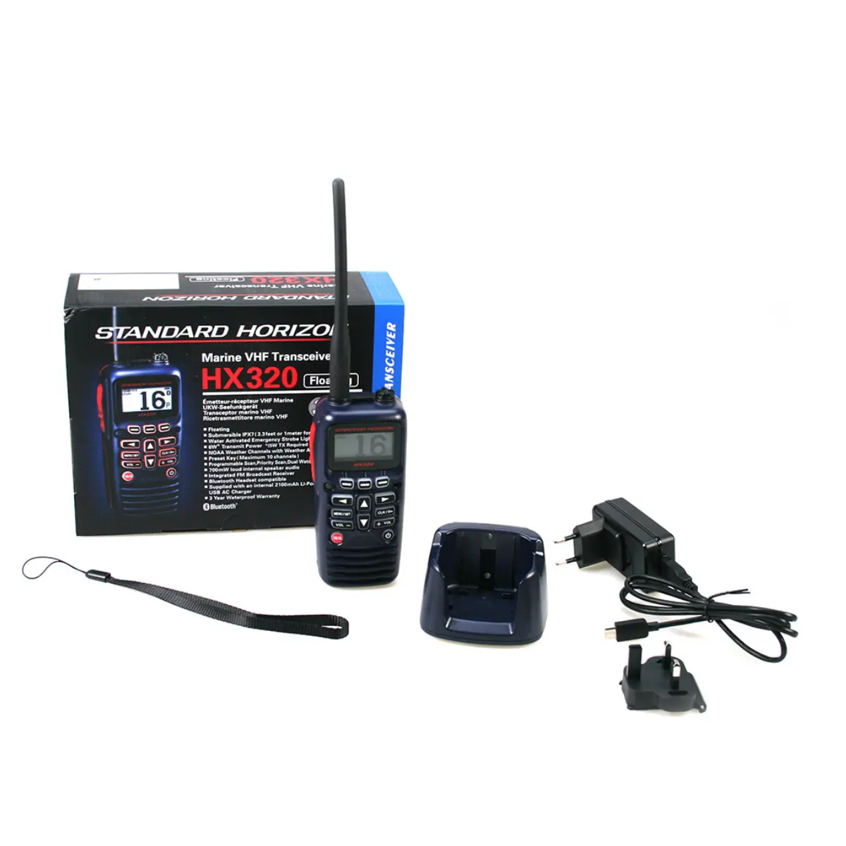 HX320E complete doos, Standard Horizon RADIO VHF MARINE